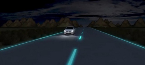 Hollande : des animations fluorescentes sur les autoroutes 