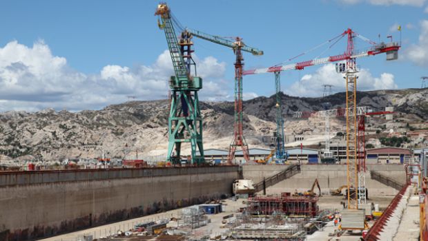 Spie batignolles construit le plus grand bateau-porte de Méditerranée