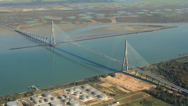 Le pont de Normandie fête ses 20 ans - Construction Cayola
