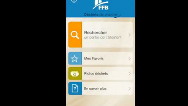 Déchets du BTP : la FFB leur dédie une application mobile