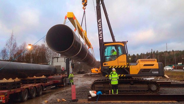 Suède : Volvo réalise 1200 m de canalisation
