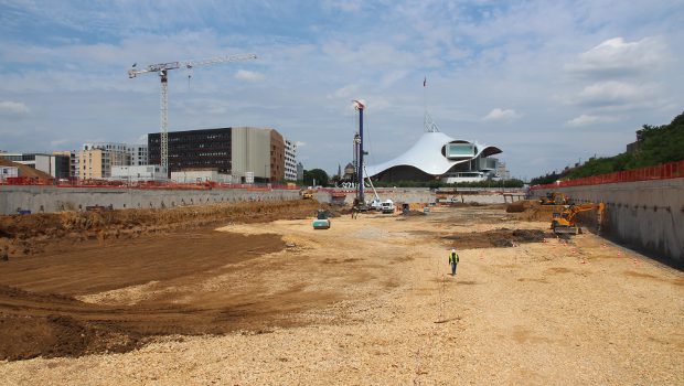 Metz : le chantier Muse sous le cagnard