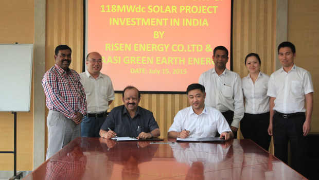 Risen Energy : un projet d’investissement en Inde