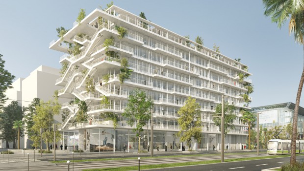 Mix de bureaux et terrasses à Nice