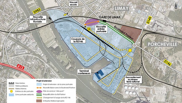 Le projet d'extension du port de Limay-Porcheville en discussion