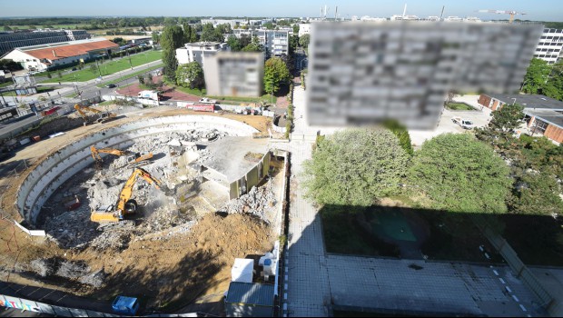 Velizy-Villacoublay : 2 ha de dalle démolis à la ZAC Louvois - Construction Cayola