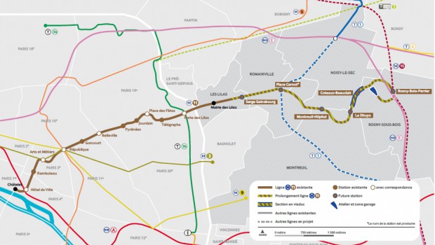 Paris : le prolongement de la ligne 11 entre en chantier