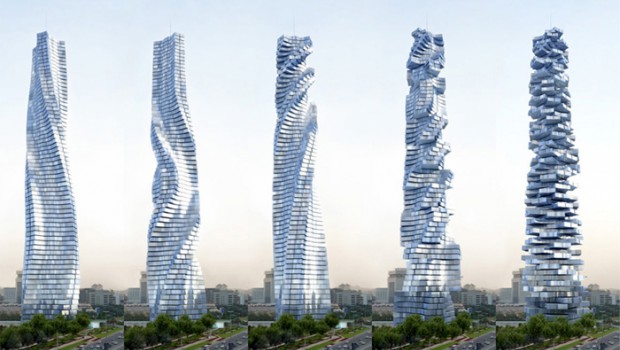 Dubaï : une tour aux appartements pivotant à 360 degrés