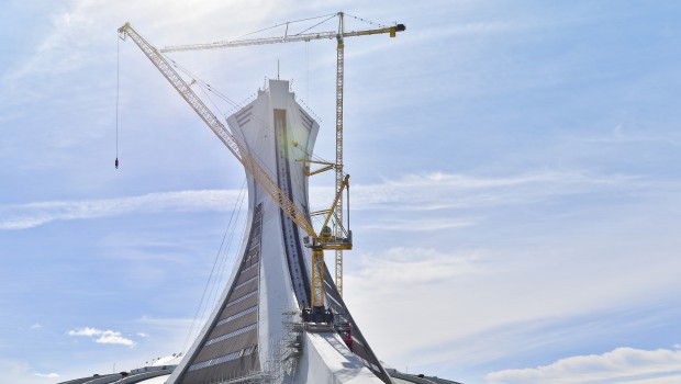 Montréal : des grues en forme « olympique »