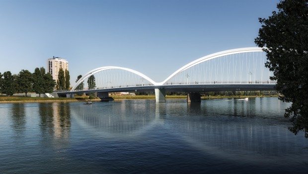 Le nouveau pont sur le Rhin inauguré