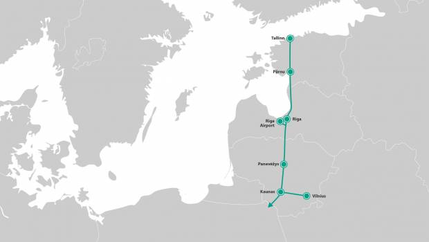 Systra trace la route de la LGV Rail Baltica