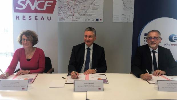 SNCF Réseau et Pôle emploi s’engagent pour faciliter les recrutements en Bourgogne-Franche-Comté