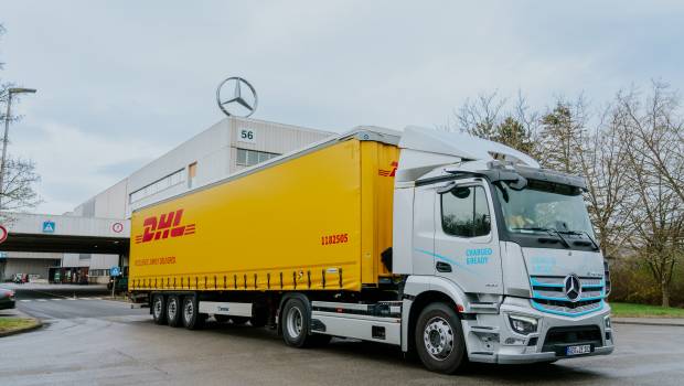 DHL Freight teste un eActros de Mercedes