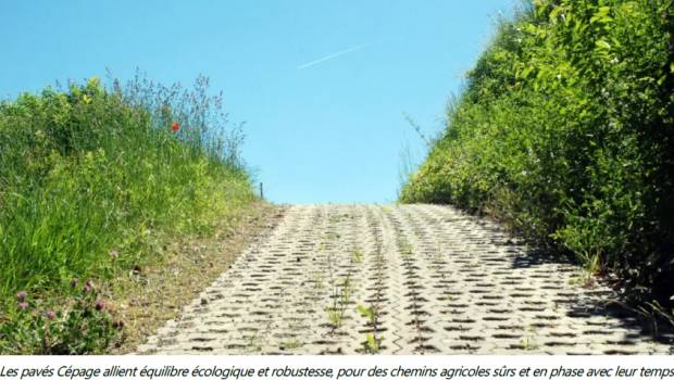 Kronimus propose des pavés écologiques en béton pour chemins agricoles et forestiers