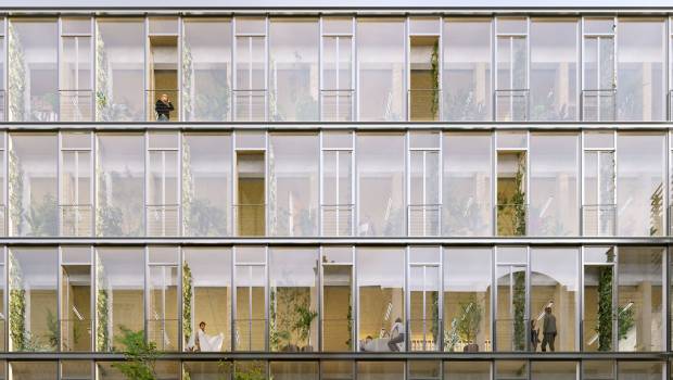 Bas carbone : une réhabilitation novatrice d’un immeuble de bureaux à Clichy