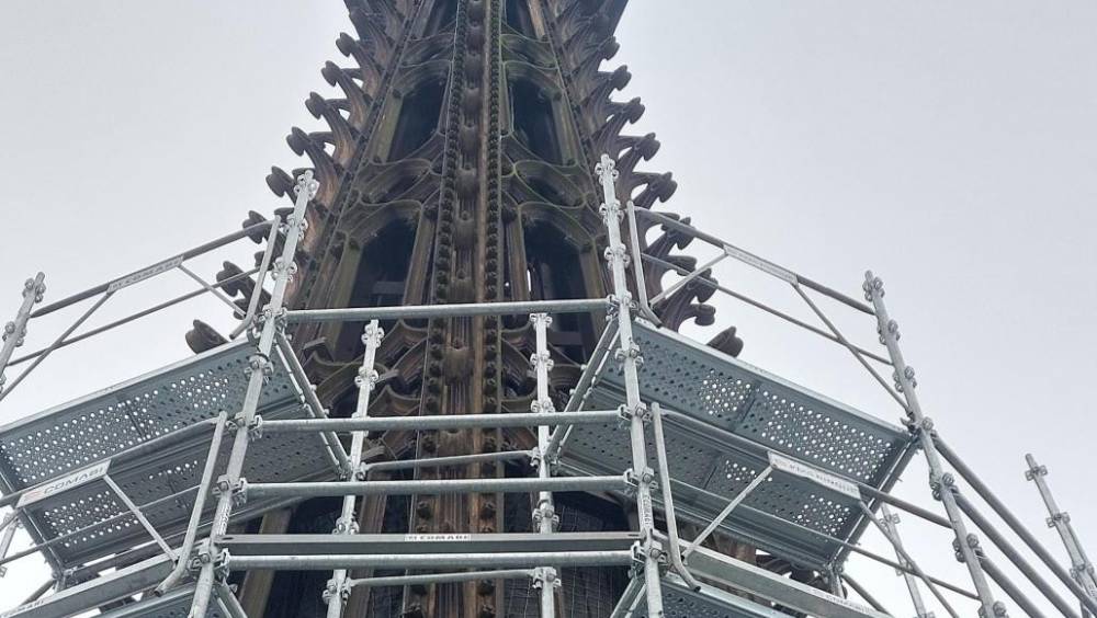 Rouen : nouvelle étape dans la rénovation de la flèche de la cathédrale