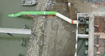 Des tuyaux Flowtite  équipent la centrale électrique de Montoire-sur-Bretagne