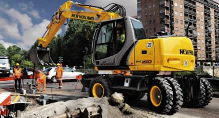Nouvelles pelles sur pneus pour New Holland à Bauma