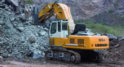 Nouvelle pelle Liebherr R 954 C SHD à Bauma