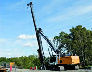 Nouvel engin de battage Liebherr à Bauma