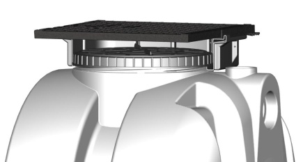 Cadre polyéthylène Sebico pour tampons fonte sur fosses toutes eaux