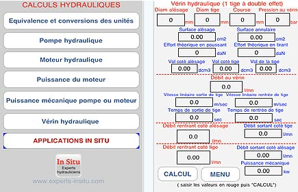 Application iPhone pour les hydrauliciens