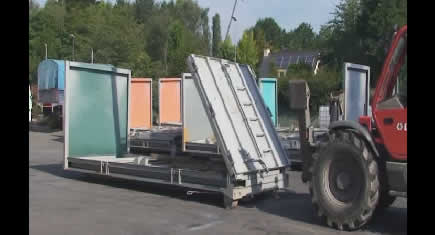 Des bennes dépliables pour un transport optimisé