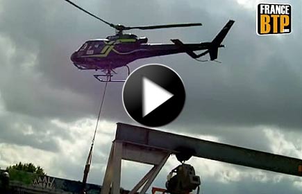 Héliportage pour station d'épuration