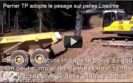 Perrier TP adopte le pesage sur pelles Loadrite