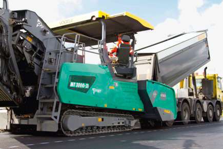 Nouvel alimentateur pour Vögele à Intermat