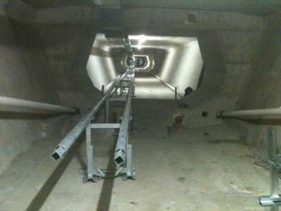 Pose d’une conduite de 650 m dans le viaduc Jules-Vernes