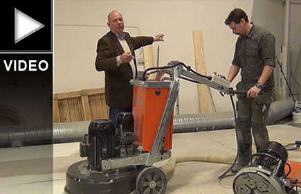 Meuleuses Husqvarna pour préparation des sols en béton