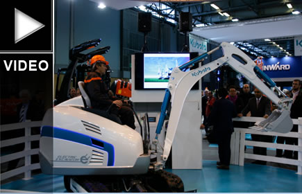 Kubota dévoile son concept de mini-pelle 100 % électrique