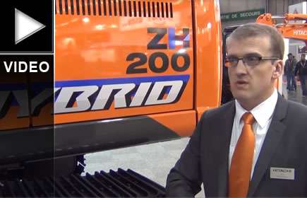 La pelle sur chenilles ZH200 Hybrid Hitachi