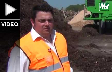 Un crible à étoiles Neuenhauser NSS3F sur le site d'Ecobois