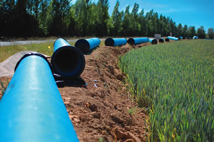 Réseau géant pour eau potable