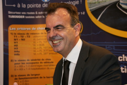 Tubosider à la pointe de la retenue sur BPL