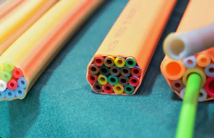 Microtubes Wavin pour fibre optique