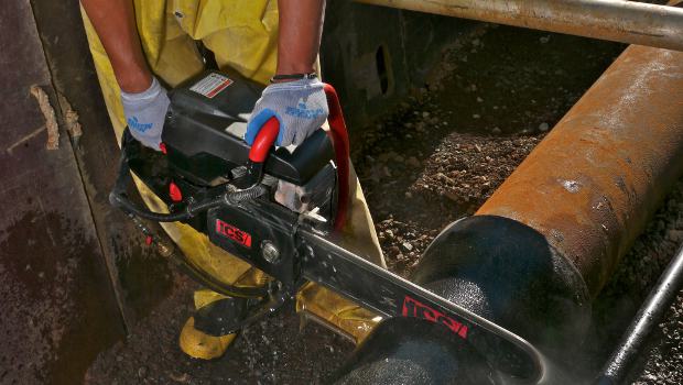 ATDV propose une chaîne diamantée pour découpe de fonte ductile