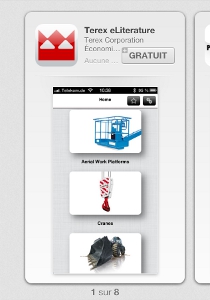 Terex lance une application mobile