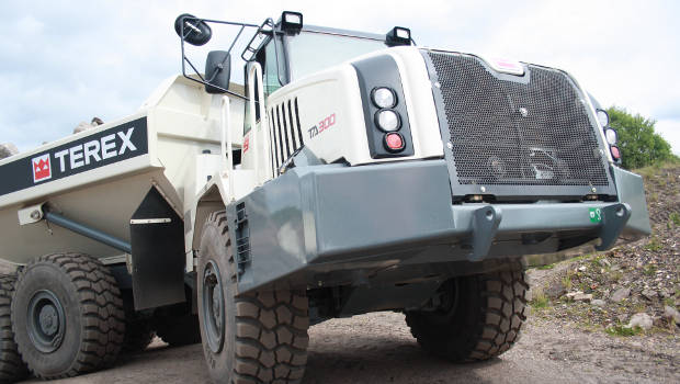 En Ecosse, les tombereaux articulés Terex font le show