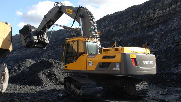Volvo se distingue dans la mine de charbon de Shotton