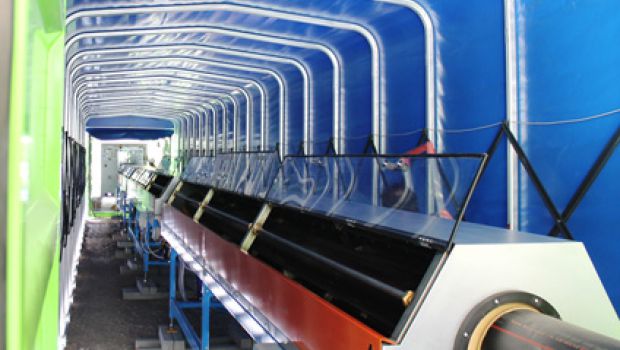 Walking Pipe France : des tubes PE extrudés sur le chantier 