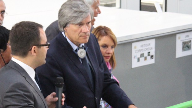 Stéphane Le Foll inaugure Valor Pôle 72 avec Sita et Passenaud