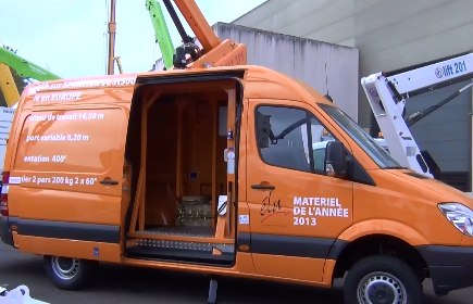 JDL : France Elevateur présente une nacelle sur fourgon à forte charge utile