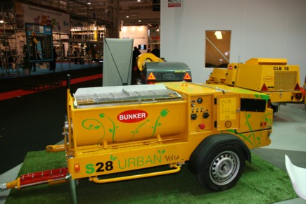 Batimat : Bunker lance la première machine à projeter alimentée par batteries