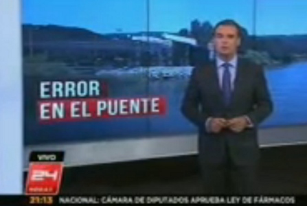 Erreur monumentale de montage d'un pont au Chili