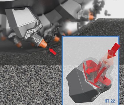 Nouveau porte-outils interchangeable Wirtgen