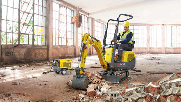 Wacker Neuson : la pelle 803 en mode zéro émission