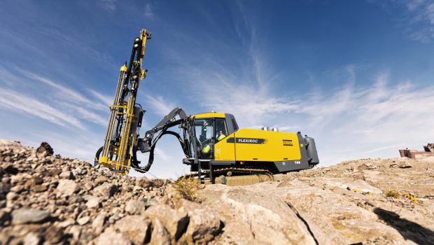 La foreuse FlexiRoc T45 d'Atlas Copco en tournée